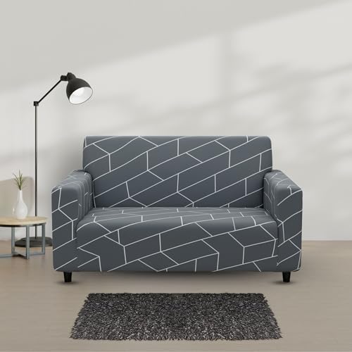 Bigkart Elastic Sofa Covers for 2 Seater Sofas | Polyster-Spandex, Stretchable, Sofa Covers for Single, Double and Triple Seater Sofas - Image 2