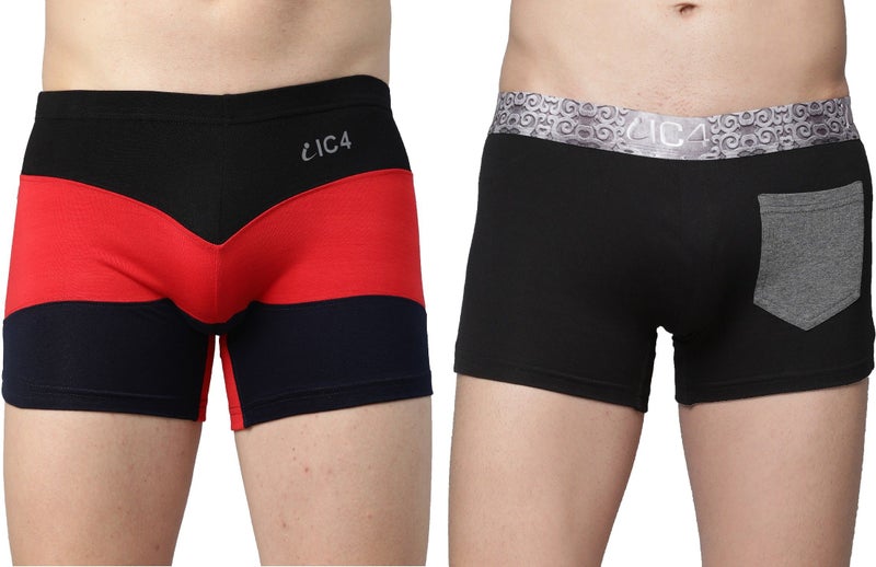 IC4 Store حزمة من 2 شورتات تريكو للرجال بألوان متعددة - Image 1