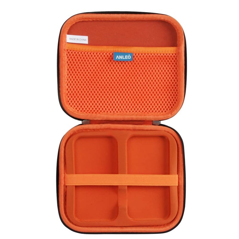 Anleo Hard Travel Case for SanDisk 500GB 1TB 2TB 4TB Extreme PRO Portable SSD (Black+Orange, Case for 2 Hard Drives) - Image 3