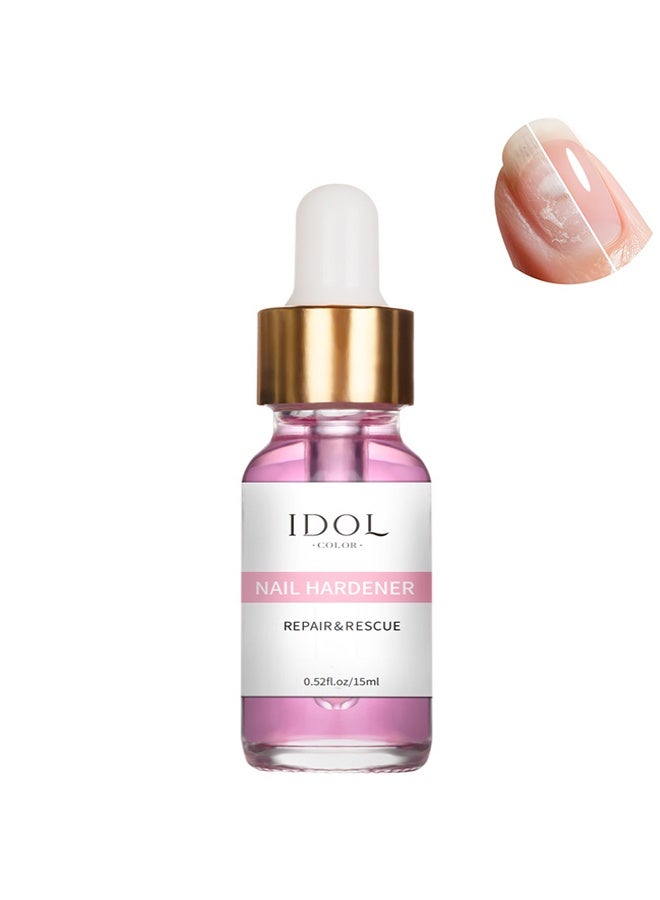 أيدول مقوي الأظافر، محلول مغذي للأظافر لعلاج نمو الأظافر، طلاء لتقوية الأظافر الهشة والمتضررة، سيروم الأظافر للقوة والإصلاح، مقوي الأظافر للعناية بالأظافر - Image 1