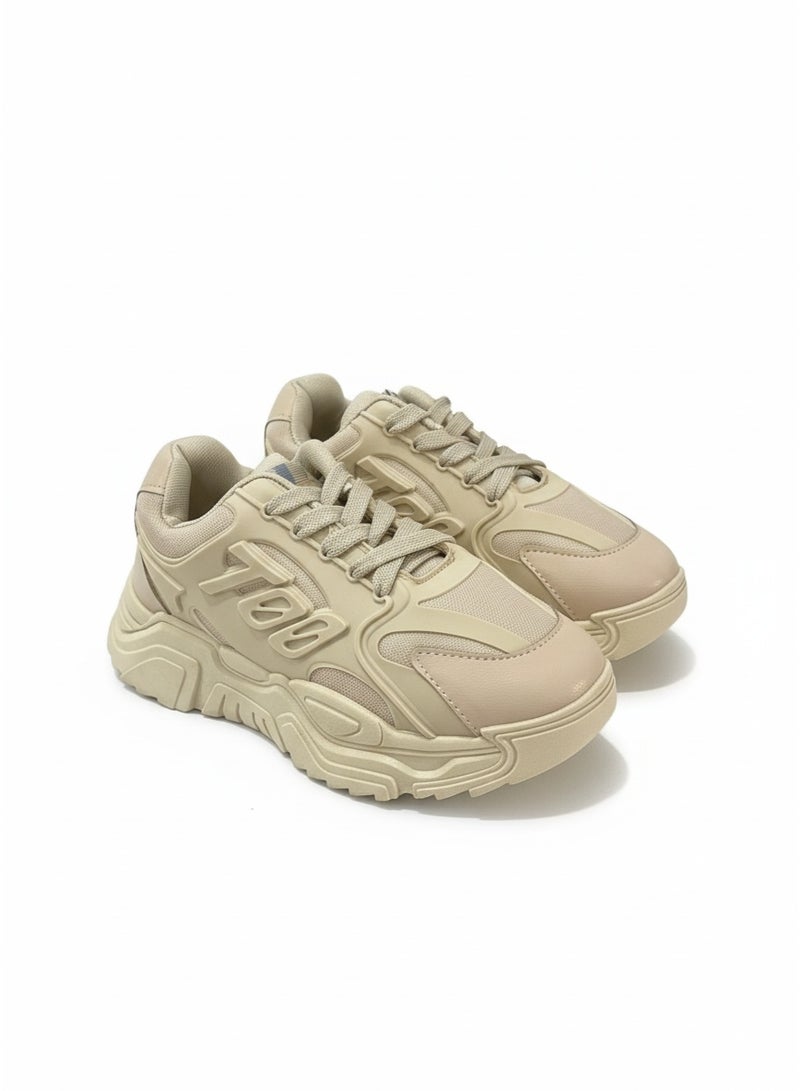 فيبراندا كوتشي عصري بتصميم يمنحك مظهر رياضي L-1042-بيج - Image 2