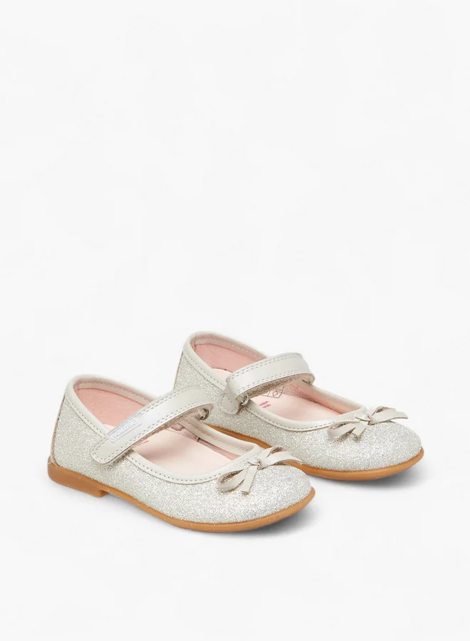 بابلوسكي Girls' Mary Jane School Shoes with Hook and Loop Closure