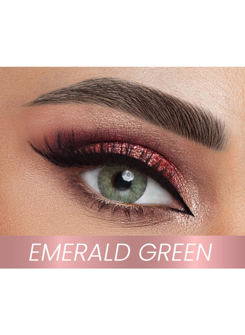 روزابيل روزا بيل عدسات اللاصقة الملونة، استخدام 3 أشهر، بدون قوة، إميرالد جرين - Image 1