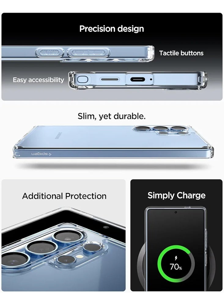 SPIGEN SGP Ultra Hybrid designed for Samsung Galaxy S25 ULTRA case cover (2026) - Crystal Clear - Image 5