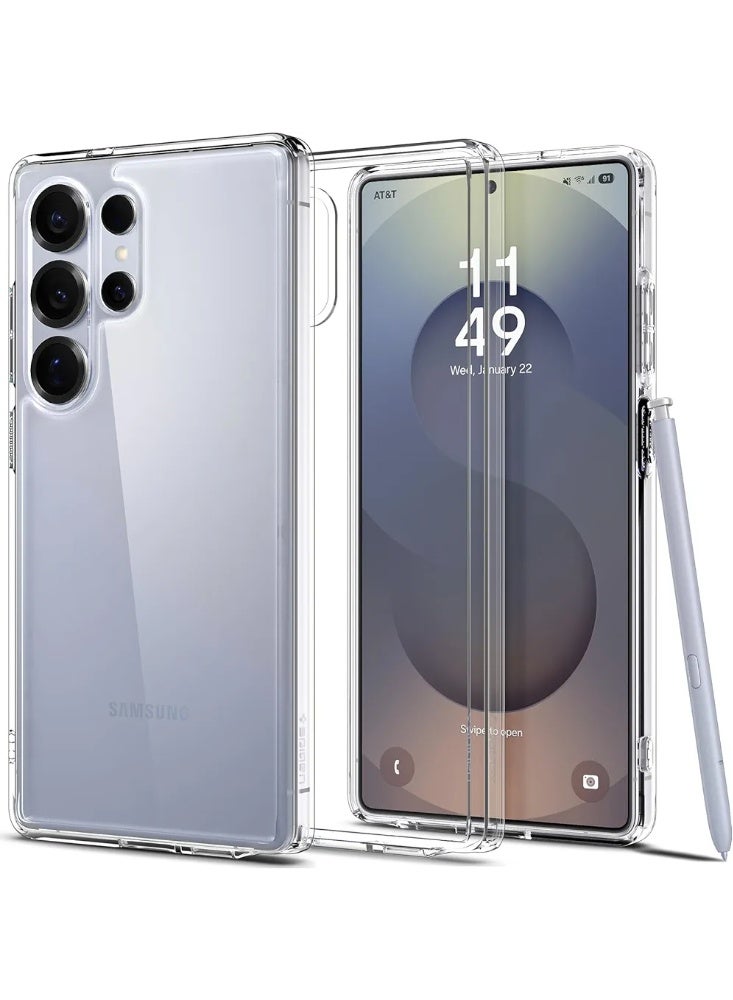 SPIGEN SGP Ultra Hybrid designed for Samsung Galaxy S25 ULTRA case cover (2026) - Crystal Clear - Image 1