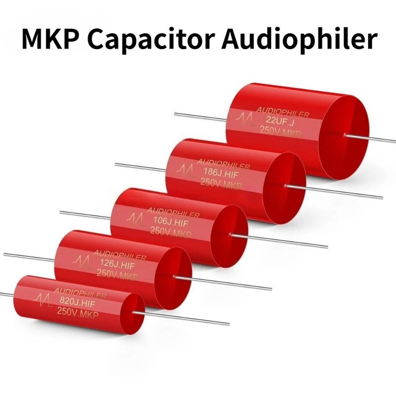 مكثف Audiophiler Axial MKP 250V قطعتان 1 ميكروفاراد مكثف صوتي غير قطبي - Image 1