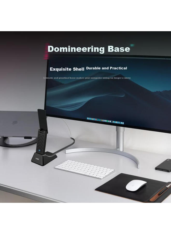 Edup 1900Mbps High-Power Gaming Usb3.0 Dual-Band Wireless Network Adapter - Night Eagle, Signal Enhancement, Desktop Computer Laptop Wifi Receiver Ep-Ac1675 - Image 3