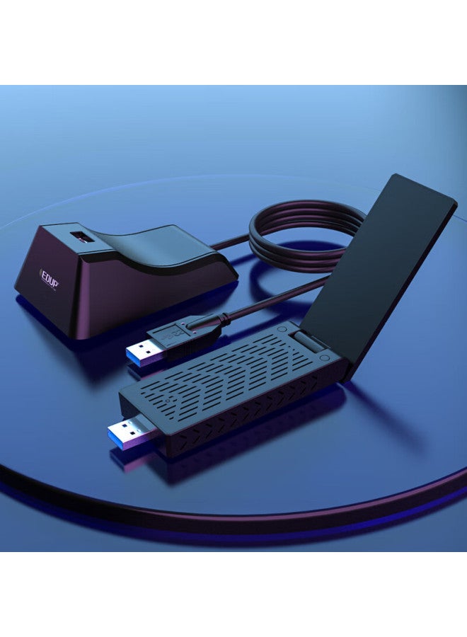 Edup 1900Mbps High-Power Gaming Usb3.0 Dual-Band Wireless Network Adapter - Night Eagle, Signal Enhancement, Desktop Computer Laptop Wifi Receiver Ep-Ac1675 - Image 5