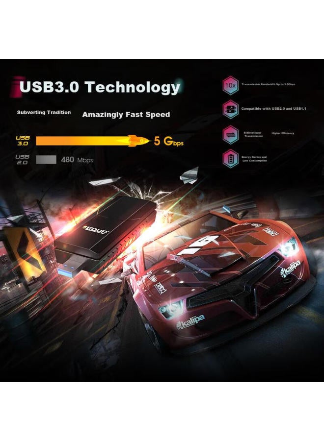 Edup 1900Mbps High-Power Gaming Usb3.0 Dual-Band Wireless Network Adapter - Night Eagle, Signal Enhancement, Desktop Computer Laptop Wifi Receiver Ep-Ac1675 - Image 2