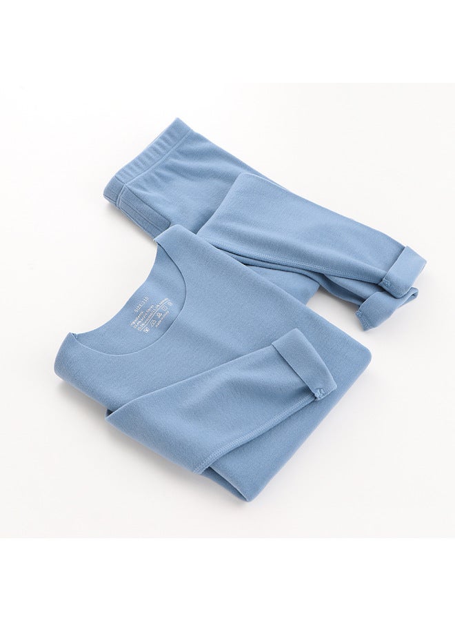 Boys' Thickened Autumn Thermal Underwear Set With Double-sided Brushed Cashmere Protein Heating, Suitable For Dropshipping