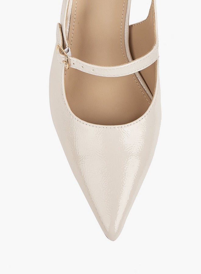 فلورا بيلا من شو إكسبرس حذاء سلاينج باك بكعب مدبب مزين بإبزيم - Image 5