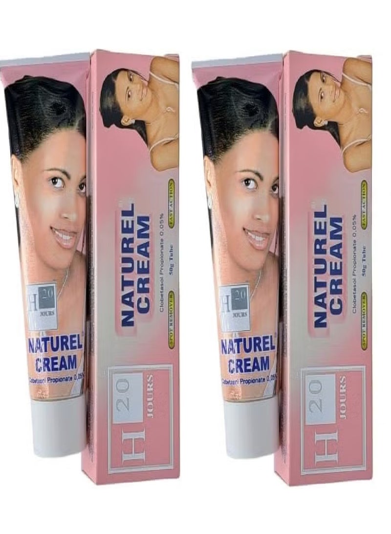 H20 2Pices of Natural Cream Skin Whitening 2X50 grams - Image 1