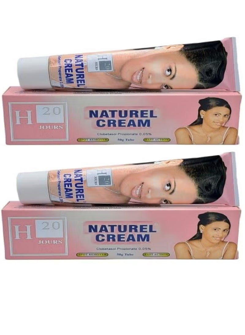 H20 2Pices of Natural Cream Skin Whitening 2X50 grams - Image 2