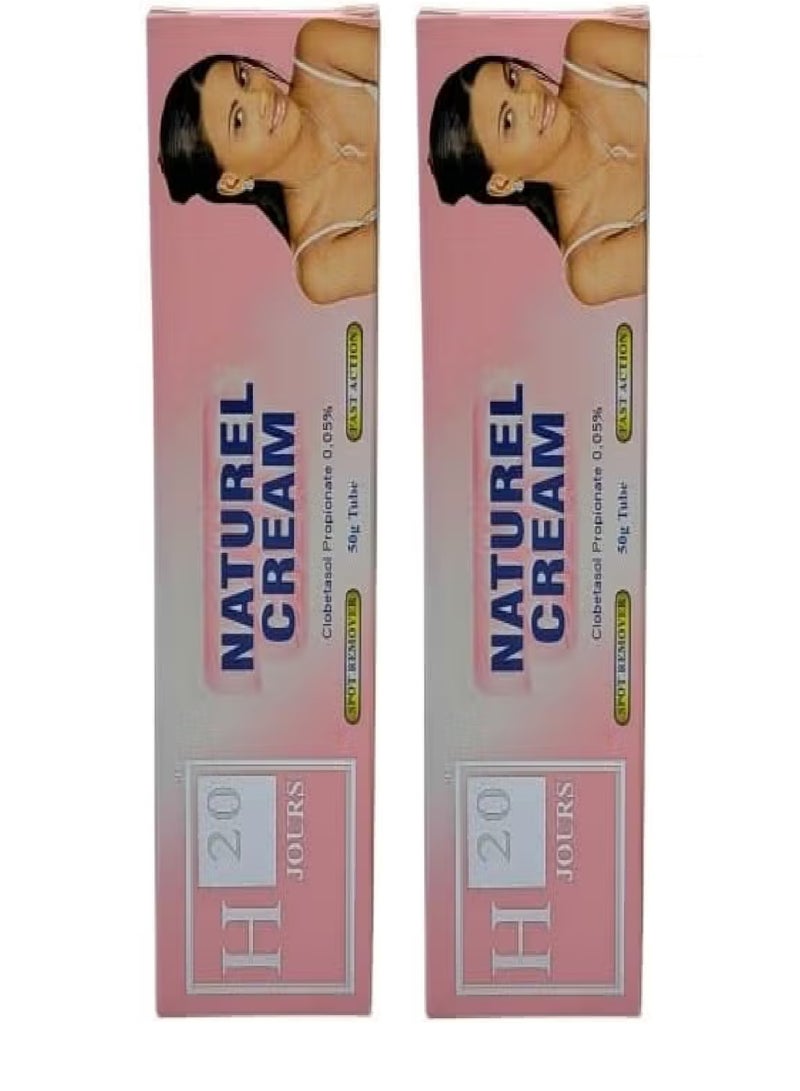 H20 2Pices of Natural Cream Skin Whitening 2X50 grams - Image 3