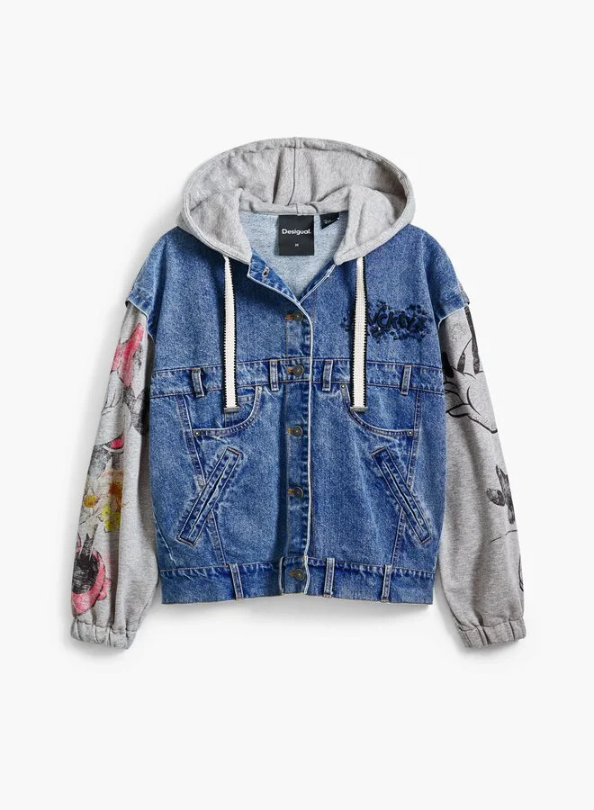 DESIGUAL Mickey Mouse Denim Jacket