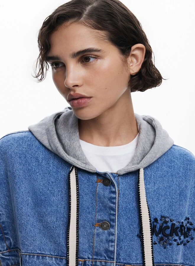 DESIGUAL Mickey Mouse Denim Jacket