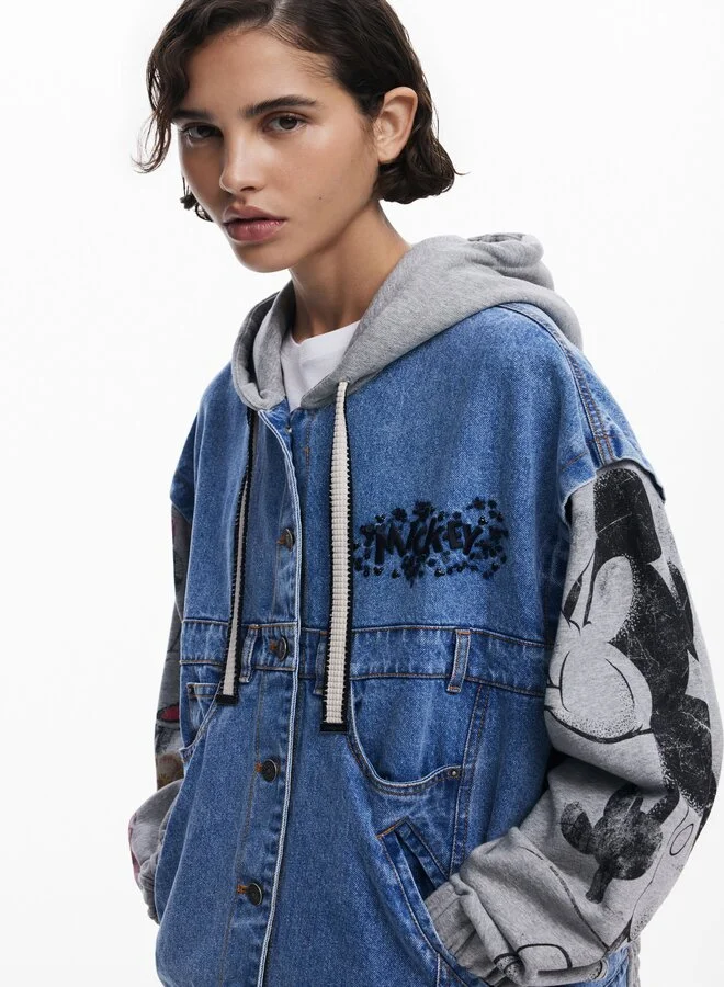 DESIGUAL Mickey Mouse Denim Jacket