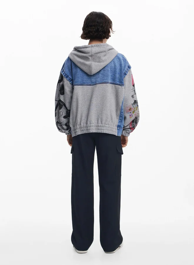 DESIGUAL Mickey Mouse Denim Jacket