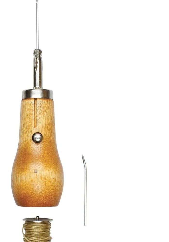 Speedy Stitcher Sewing Awl Kit with Waxed Polyester Thread and Needles - Image 3