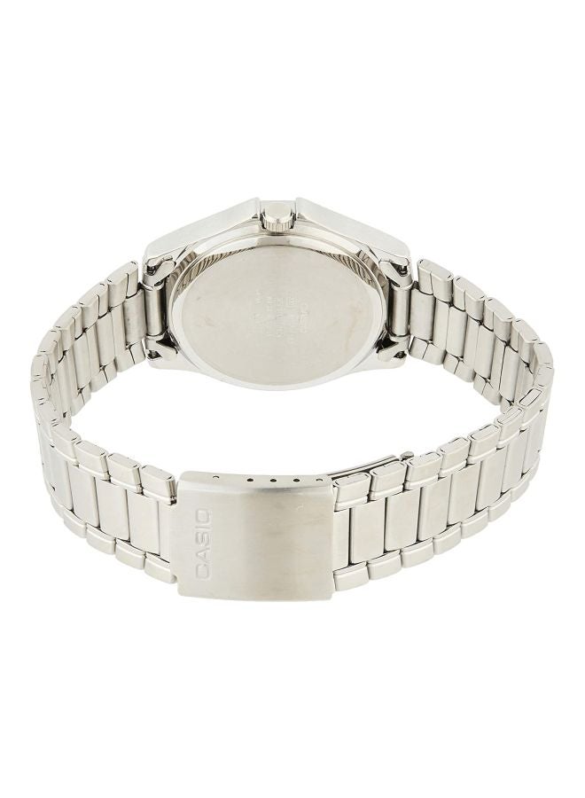CASIO Men Stainless Steel Analog Wrist Watch MTP-1183A-7BDF - 34 mm - Silver - Image 2