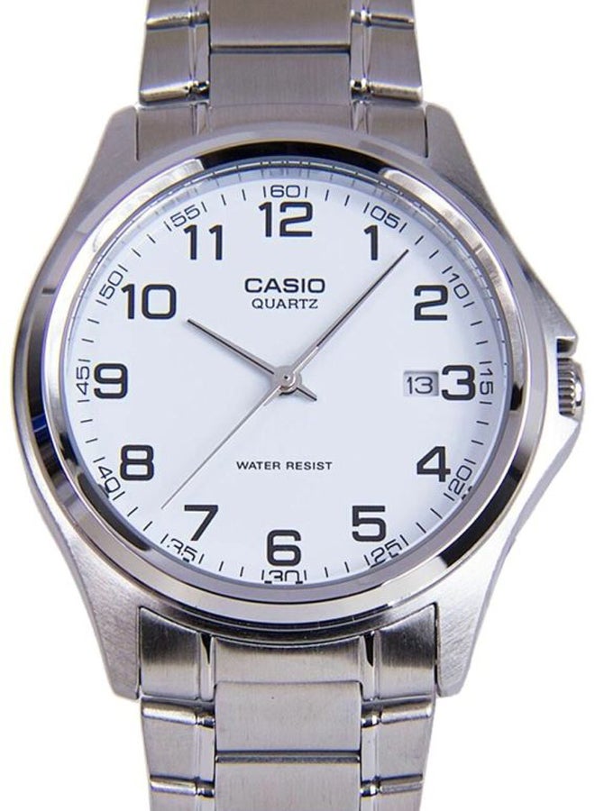 CASIO Men Stainless Steel Analog Wrist Watch MTP-1183A-7BDF - 34 mm - Silver - Image 5