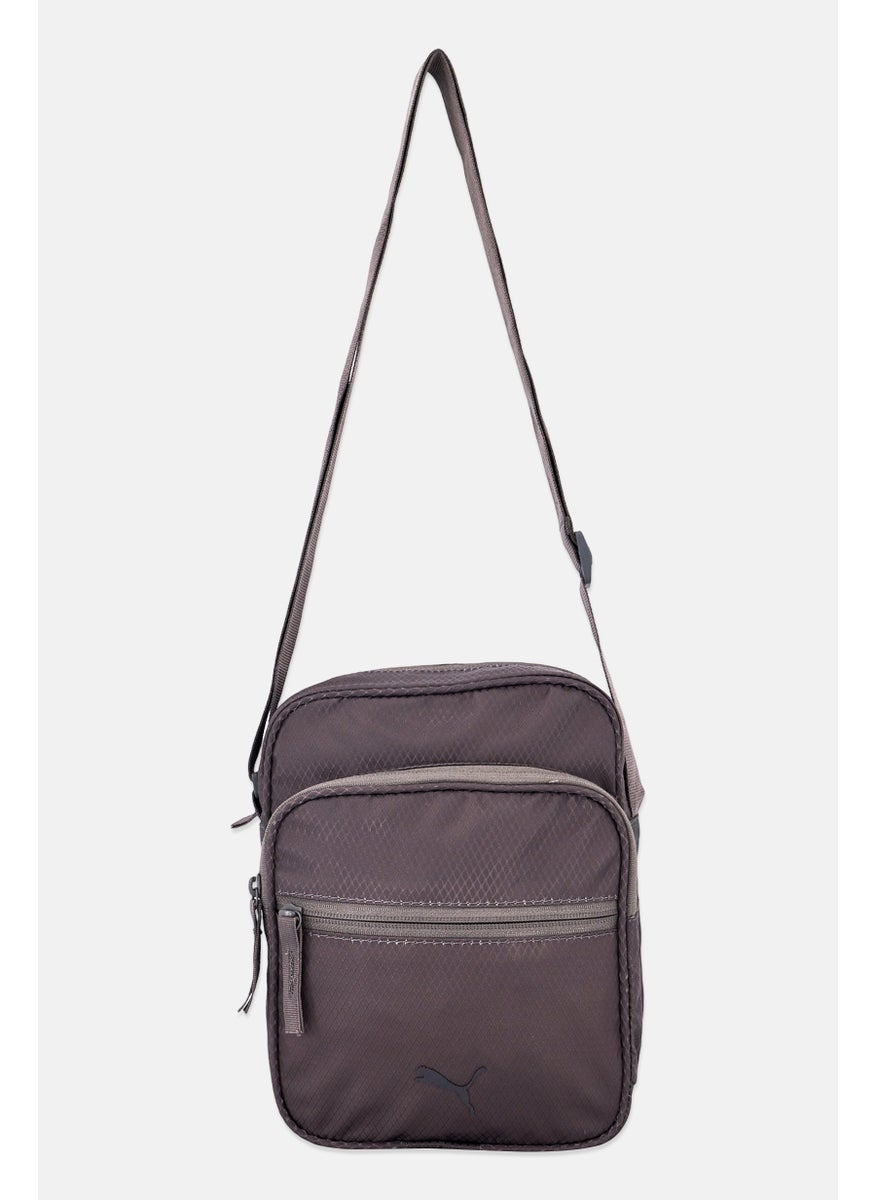 PUMA Men Brand Logo Cross Body Bag, Charcoal Grey  - Image 1