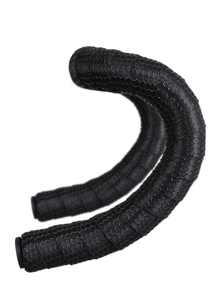 YelaJoy Bike Handlebar Tapes, Road Bicycle Bar Tape, Handle Wraps 2 Rolls for Road Bikes and Cycling (Black)  - Image 2