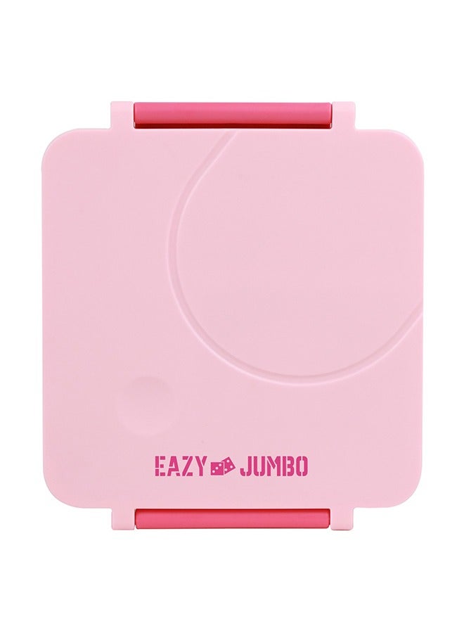 Eazy Kids Jumbo Bento Lunch Box With Pink Lunch Bag, Food Jar And Cutlery - Pink  - Image 4