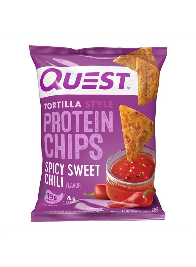 Quest Nutrition رقائق التورتيلا الحارة الحلوة، 1.1 أونصة (عبوة من 12 قطعة) - Image 1