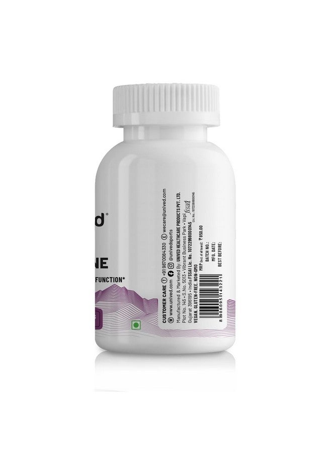 Unived Acetyl L-Carnitine 500mg | Supercharges Brain Function, Fat Loss, & Reaction Time. | Single Ingredient, Flavorless & Caffeine Free | 60 Vegan Capsules - Image 4