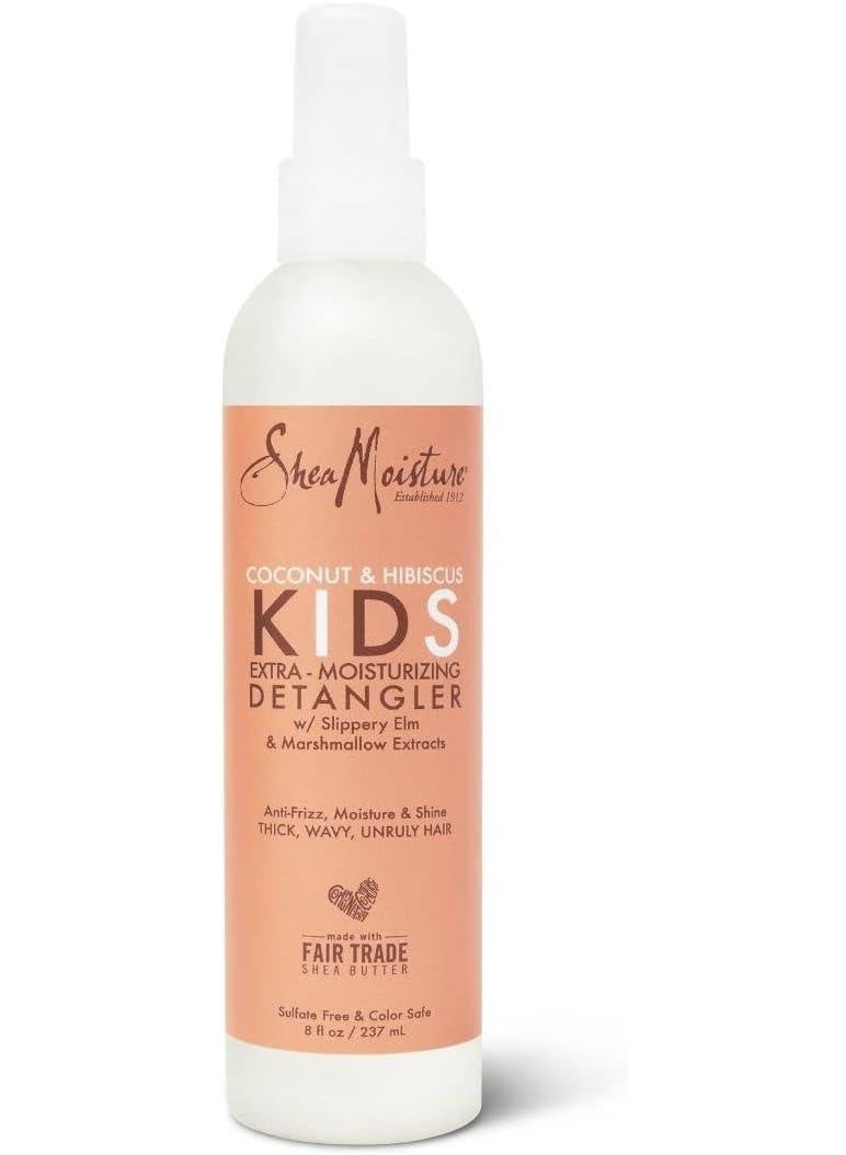 SheaMoisture Shea Moisture Coconut and Hibiscus Kids Extra Moisturizing Detangler, 8 oz. - Image 1