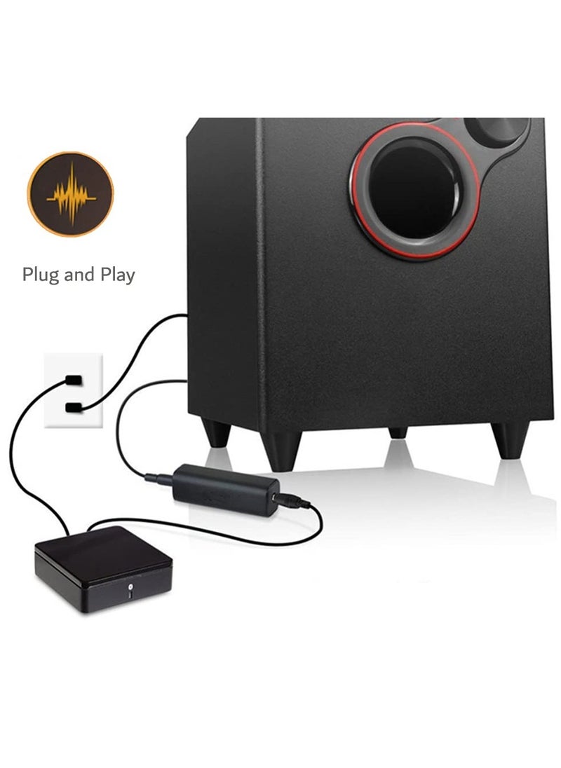Ground Loop Noise Isolator for Car Audio/Home Audio System with 3.5mm Audio Cable, Current Sound Filter Anti-interference Filter, Eliminates Hum
