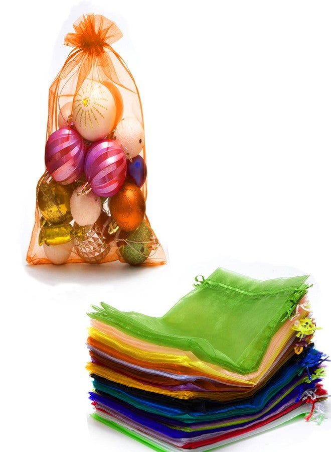 FOCCIUP 25 PCS 8x12 Inches Organza Bags With Drawstring Candy Bags Mesh Pouches for Party Wedding Presents Gift - Image 1