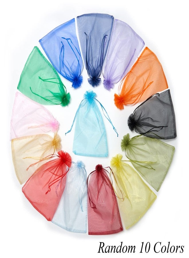 FOCCIUP 25 PCS 8x12 Inches Organza Bags With Drawstring Candy Bags Mesh Pouches for Party Wedding Presents Gift - Image 2
