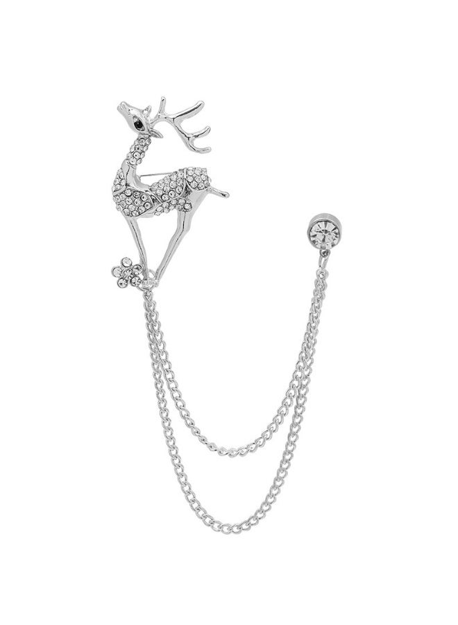 Mark Fairwhale Retro Fashion High-end Rhinestone Chain Brooch