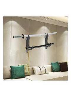KASTWAVE Swords Wall Mount, Acrylic katana Stand Wall Mounted Lightsaber Display which can support all swords (Black)  - Image 2