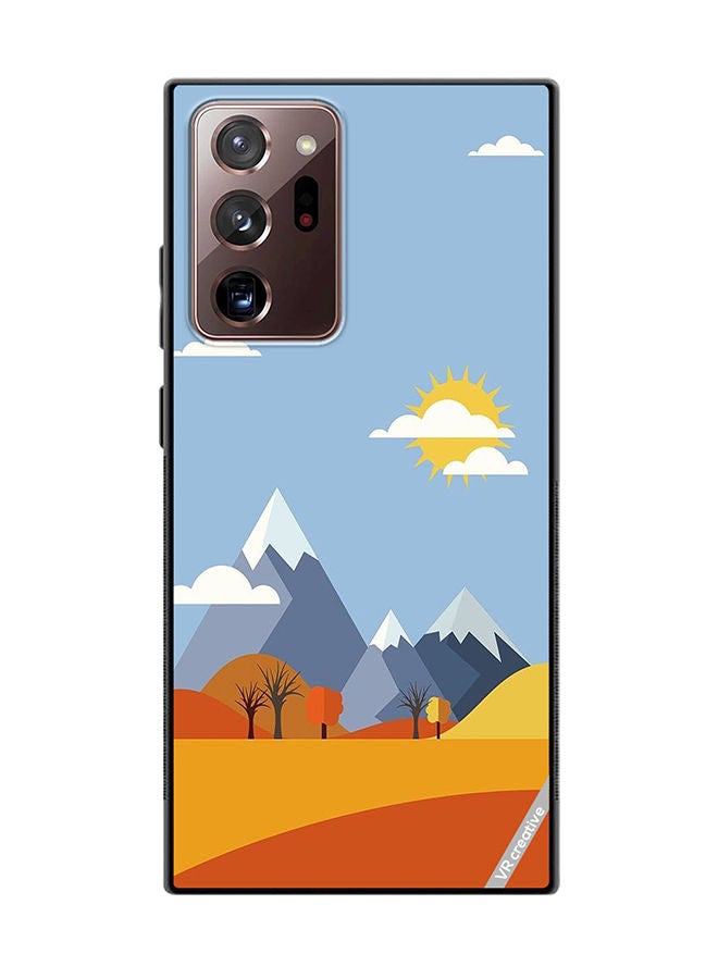 VR CREATIVE Protective Case Cover For Samsung Galaxy Note20 Ultra 5G Mountains Abstract Design Multicolour - Image 1