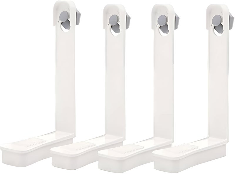 Bed Sheet Grippers - Keep Your Bed Sheets in Place Without Elastic Bands or Clips - Made of Strong ABS Plastic, Easy to Install, No Mattress Lifting Required, 4 Pack Large Size 17.5cm - Image 1