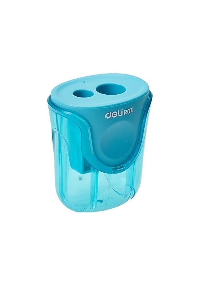 Deli Pencil Sharpener with Long Lasting Steel Blade - Assorted Colors - Image 2