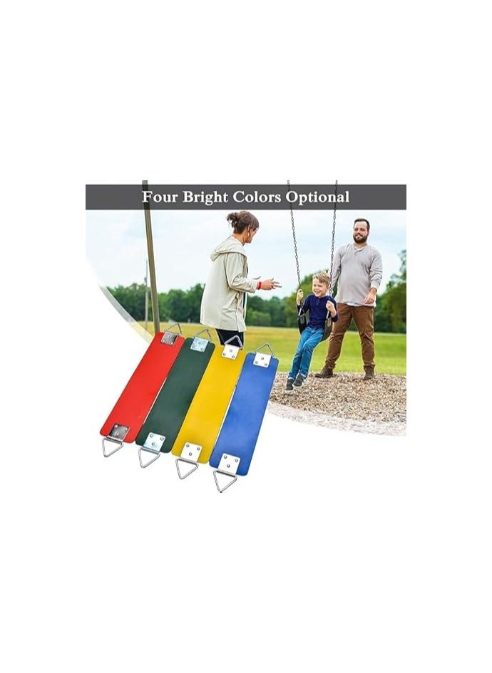 AL BADER - Iron Wall Swing Heavy Duty Bench with Iron Bar, Plastic Covered Chain and Snap Hooks, Great for Playground, Backyard, Playroom, ( Yellow ) - Image 1