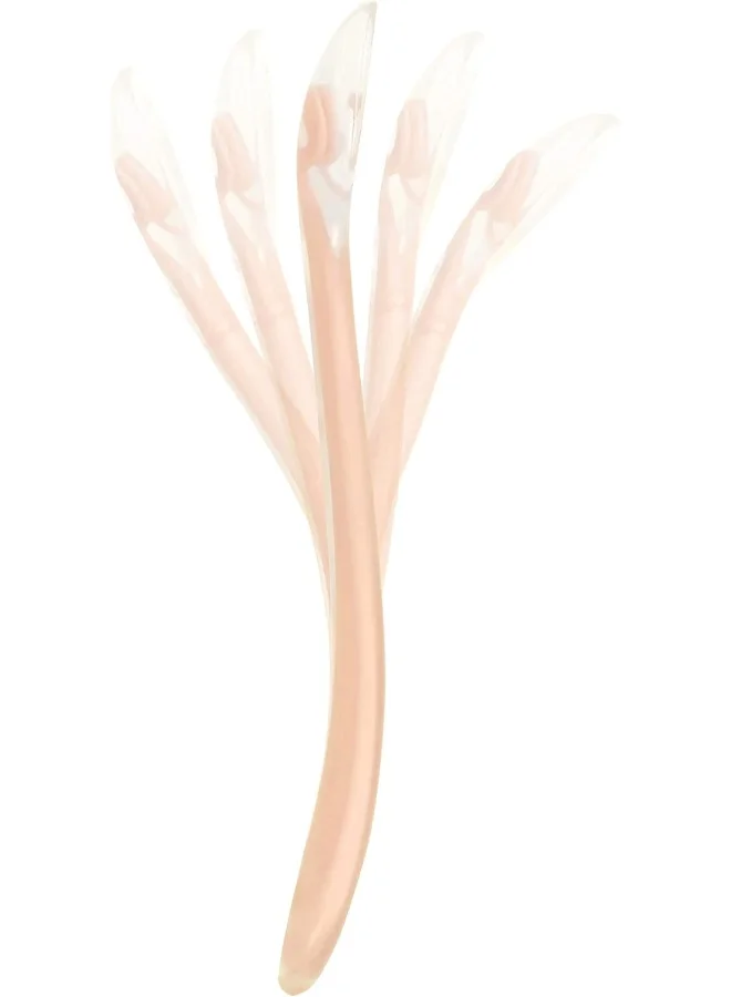 babymoov Silicon Spoon, Bpa - Free, Dishwasher And Microwave Safe , Soft And Flexible For Delicate Gums, Training Feeding Spoon, Food Spoons, 4+, Peach