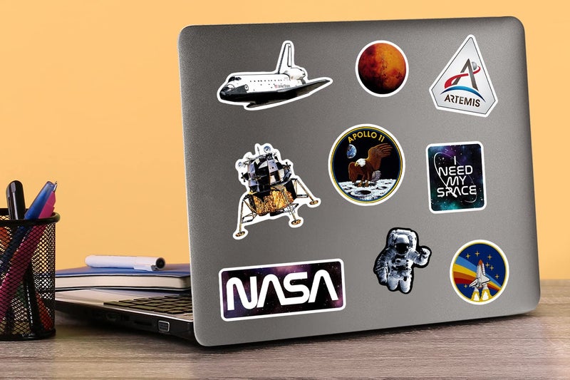 GRAPHICS & MORE NASA Missions 50ct Vinyl Large Deluxe Stickers Variety Pack â€“ Laptop, Water Bottle, Scrapbooking, Tablet, Indoor/Outdoor â€“ Set of 50 - Image 5