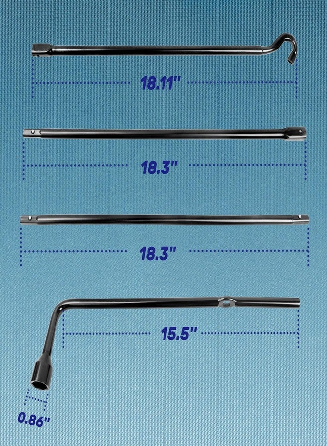 Reeauto Spare Tire Tool Kit with Tire Jack Handle and Wheel Lug Wrench Compatible with 2007-2021 Tundra 2008-2021 Sequoia - Image 3