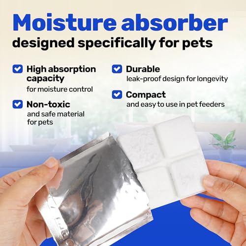 Samorillo [12 Pack] Desiccant Bag for Petlibro Pet Feeder - Six-Month Supply Keeps Dog Food & Cat Food Dry + Fresh - Removes Moisture & Odors for Automatic Pet Feeders - Made from Silica, Carbon & Deoxidizer - Image 4