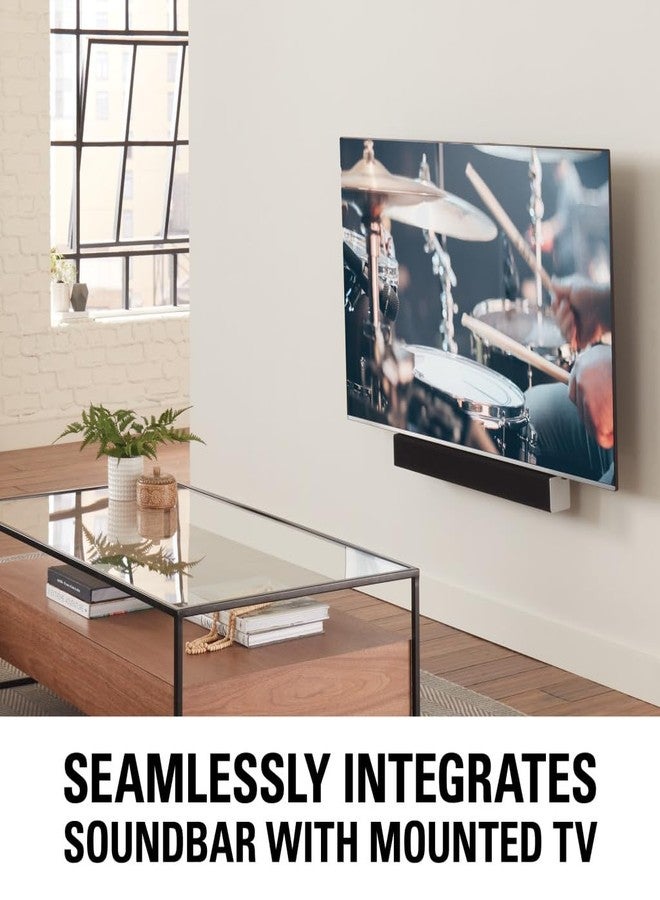 Sanus Soundbar Mount For TV Mount Bracket - Height & Depth Adjust, Moves In-Sync With TV, Supports Sound Bars Up To 20 lbs - SASB1-B1 - Image 2