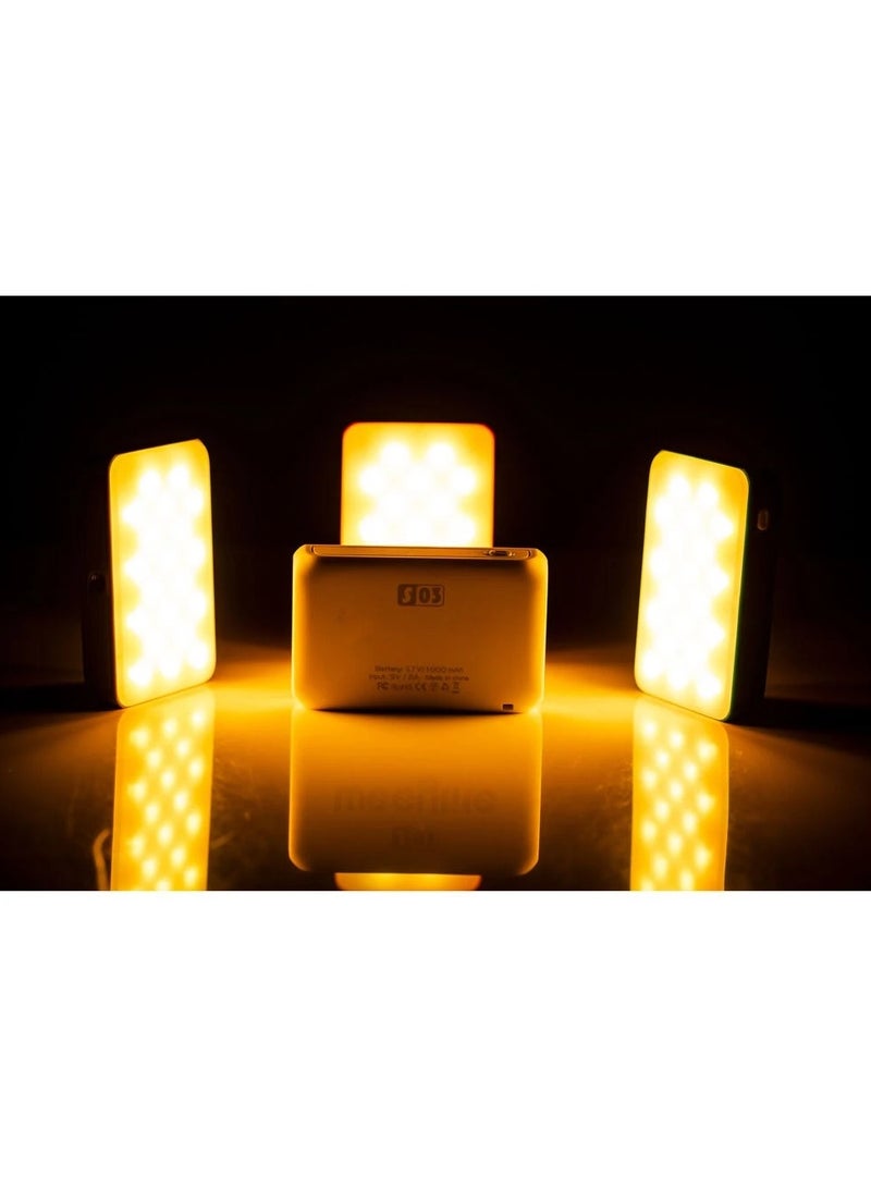AROAQ S03 Rgb Fill Light Full Color Color Changing Live Selfie Indoor Photo Atmosphere Mini Handheld Photography Light  - Image 4