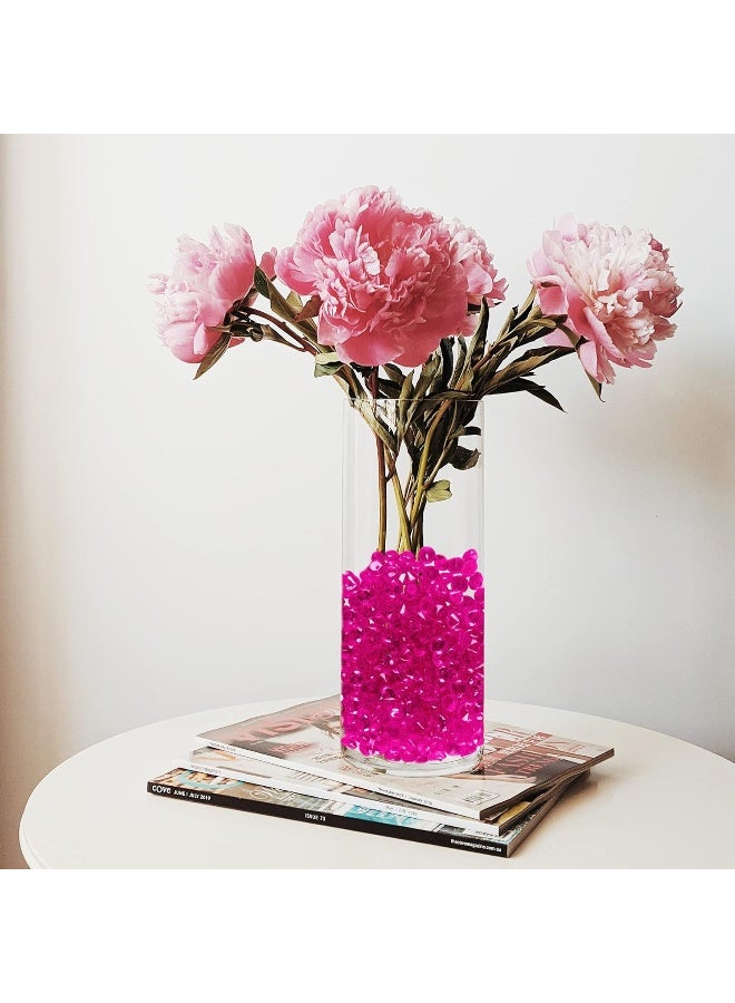 Super Z Outlet Fuchsia Acrylic Round Diamond Crystals Treasure Gems for Table Scatters, Vase Fillers, Event, Wedding, Birthday Decoration Favor, Arts & Crafts (1 Pound, 240 Pieces) - Image 5