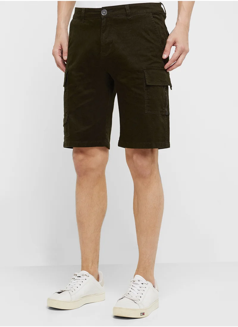 Robert Wood Pocket Detail Cargo Shorts