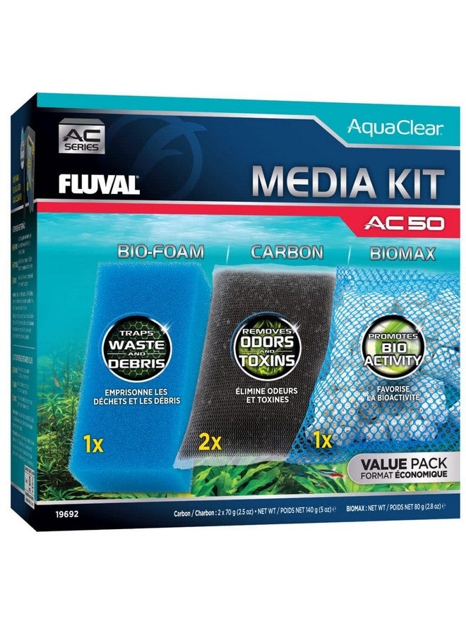 Fluval - Media Maintenance Kit for AC50 Power Filter - for Use in Freshwater & Saltwater Aquariums - Image 1