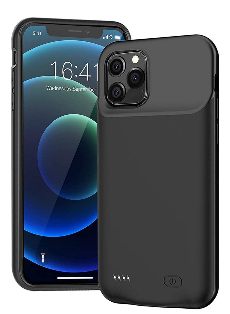 ELTRAZONE Battery Case for iPhone 14 Pro Max, 4500mAh Rechargeable Portable Charging Case for iPhone 14 Pro Max (6.7 inch) Extended Battery Pack Protective Charger Case (Black) - Image 1